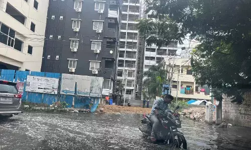 GHMC delay in building stormwater drain causes waterlogging in Shaikpet