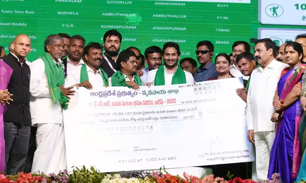 YSR Anniversary: Jagan releases Rs 1,117 crore compensation to 10.2 lakh farmers.