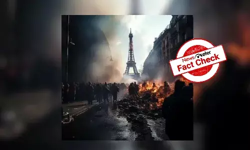 Fact Check: AI-generated image of Eiffel Tower area falsely linked to recent French riots