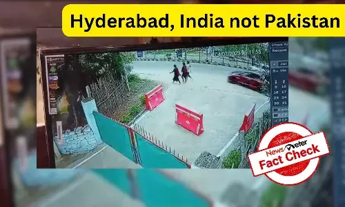 Fact Check: Viral video of car crash is from Hyderabad, India not Hyderabad, Pakistan