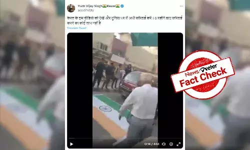 Fact Check: Video of Indian National Flagās desecration is from Karachi in Pakistan, not Kerala