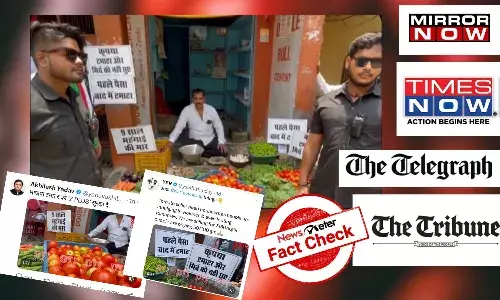 Fact Check: Viral video of tomato vendor with bouncers in Varanasi is staged; PTI takes down tweet