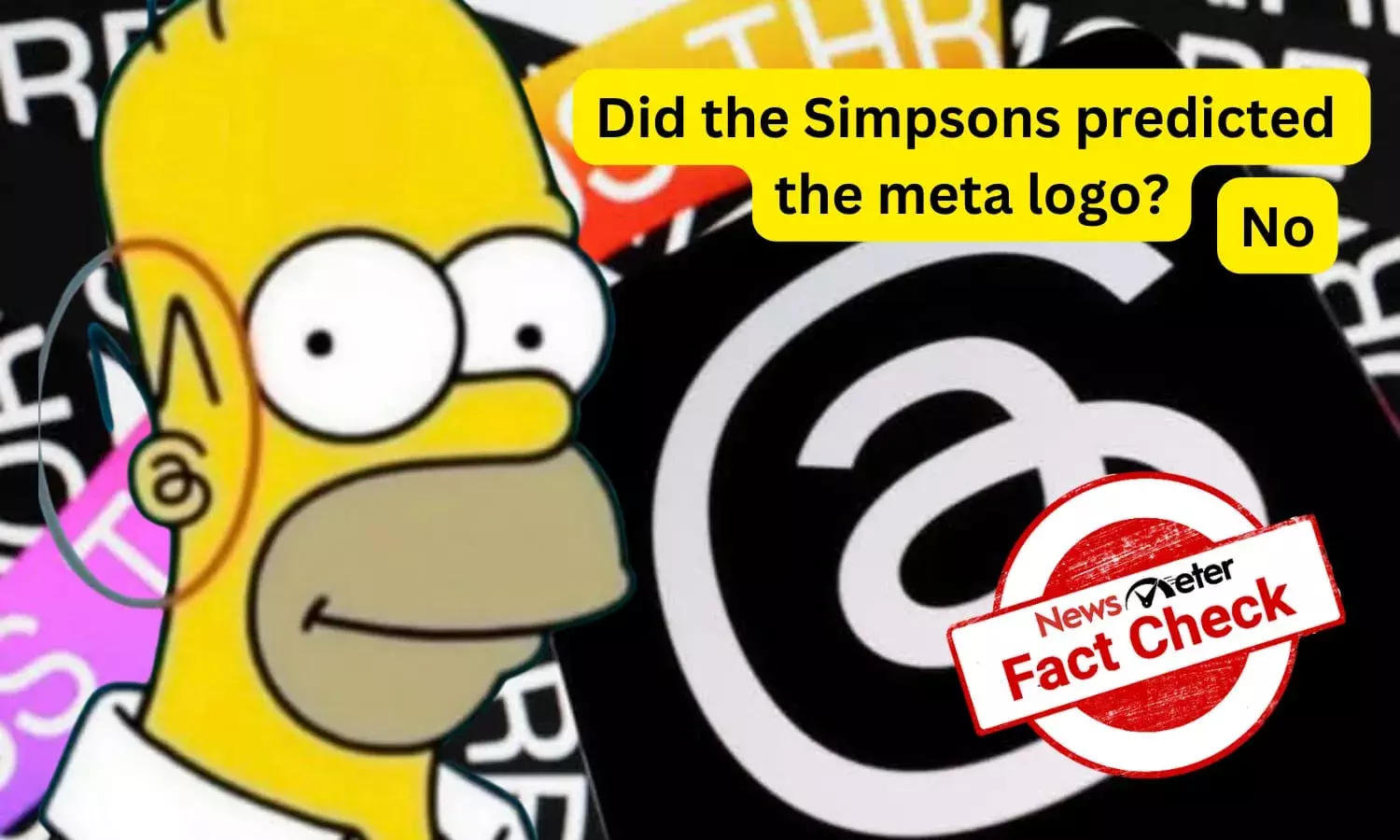Did `The Simpsons predict Meta Threads logo?