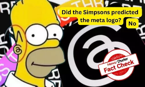 Did `The Simpsons predict Meta Threads logo?
