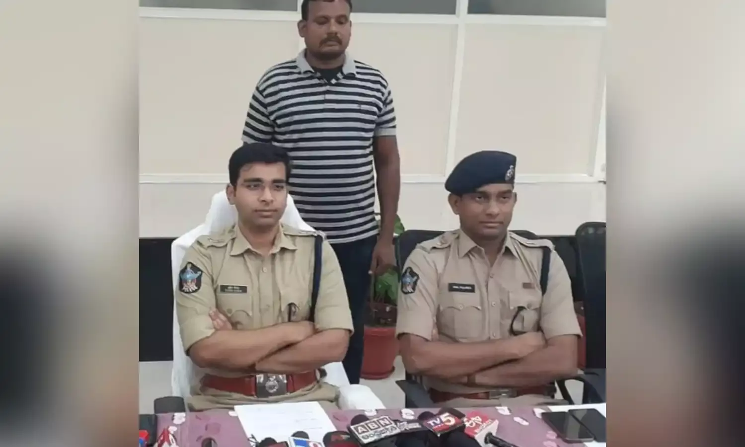 Cadre leader Madakam Deva alias Bhagat surrenders to Alluri Sitarama Raju police.