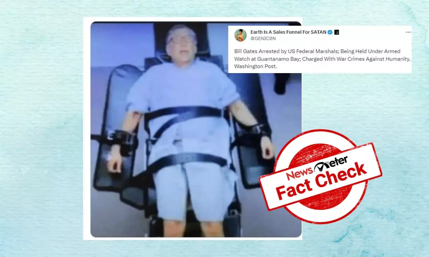 Fact Check: Viral image of Bill Gates ‘arrested’ by US Federal Marshals is morphed