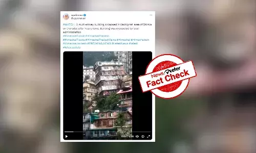 Fact Check: Video of building collapse in Shimla is from 2021, not 2023