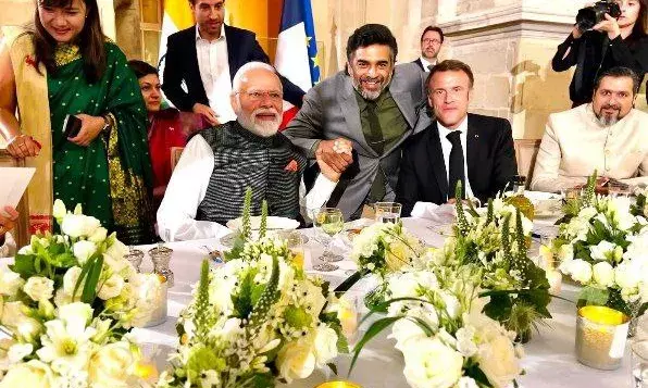 Madhavan attends dinner hosted by French prez in PM Modis honour.