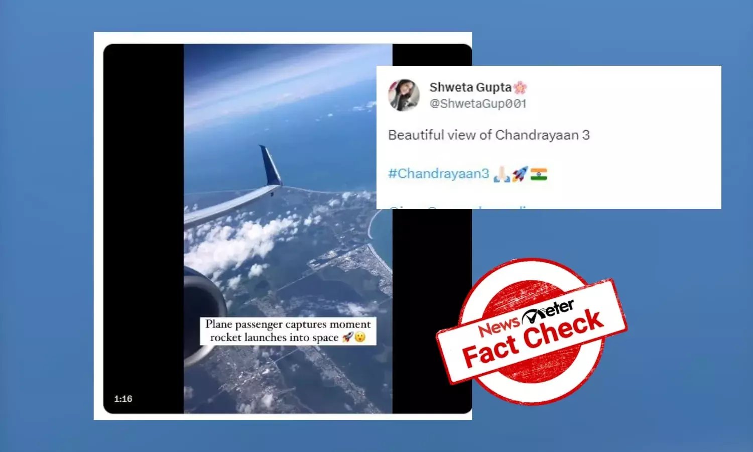 Fact Check: 2021 video of rocket from Florida shared as Chandrayaan-3 launch