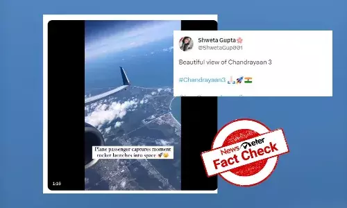 Fact Check: 2021 video of rocket from Florida shared as Chandrayaan-3 launch