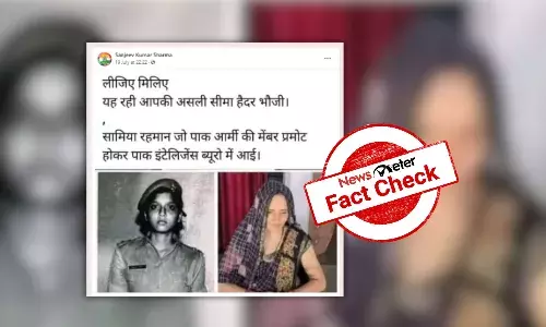 Fact Check: Woman in the Army uniform in viral photo is not Seema Haider