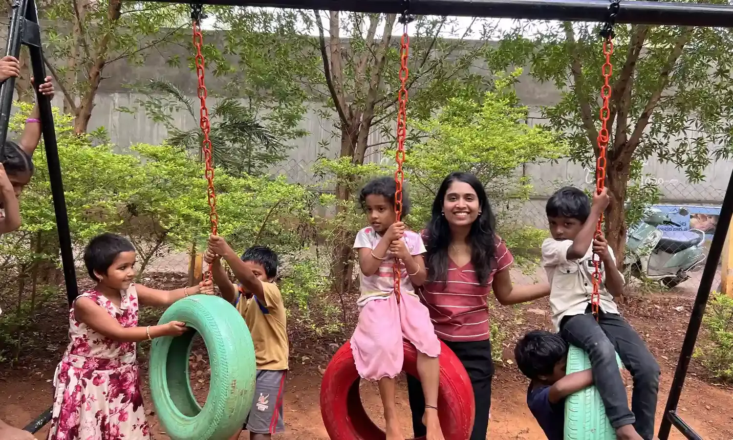 How young IAS officer Dhatri Reddy created 58 upcycled playgrounds for Anganwadi kids in Anakapalli