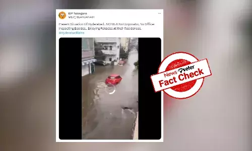 Fact Check: 2020 video of car floating in Hyderabad floods shared as recent