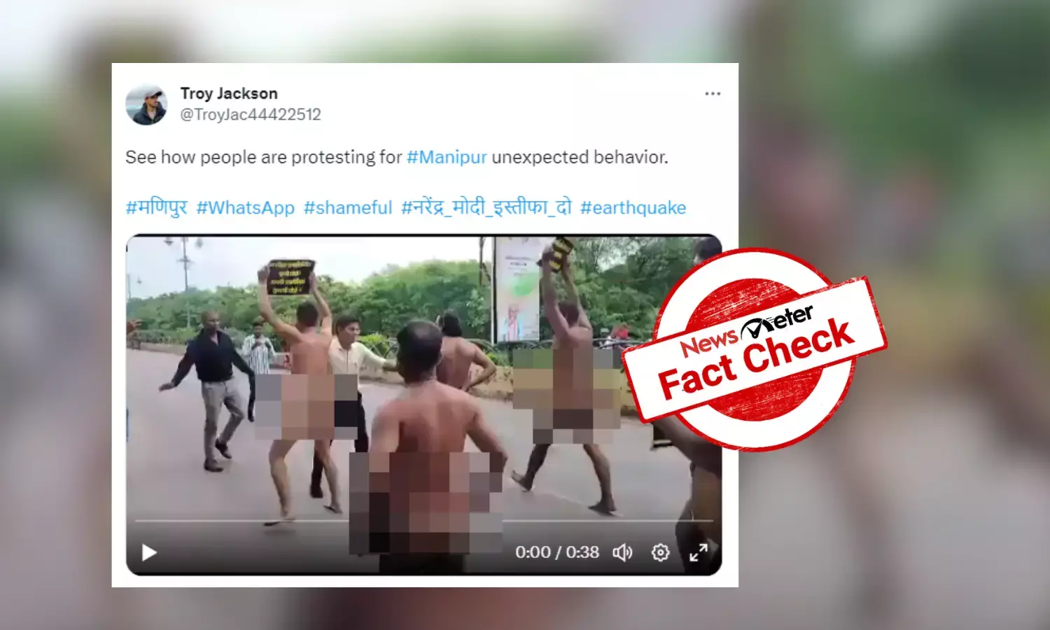 Fact Check: Video of nude protest in Chhattisgarh falsely linked to Manipur violence