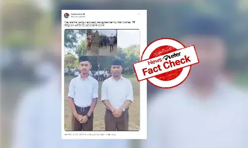 Fact Check: Images of BJP leader, son falsely shared as accused in Manipur assault case