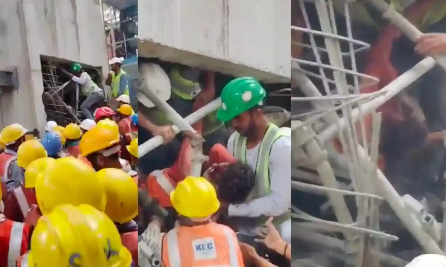 Suryapet: One migrant worker dead, 2 hurt as cement mixture lift falls