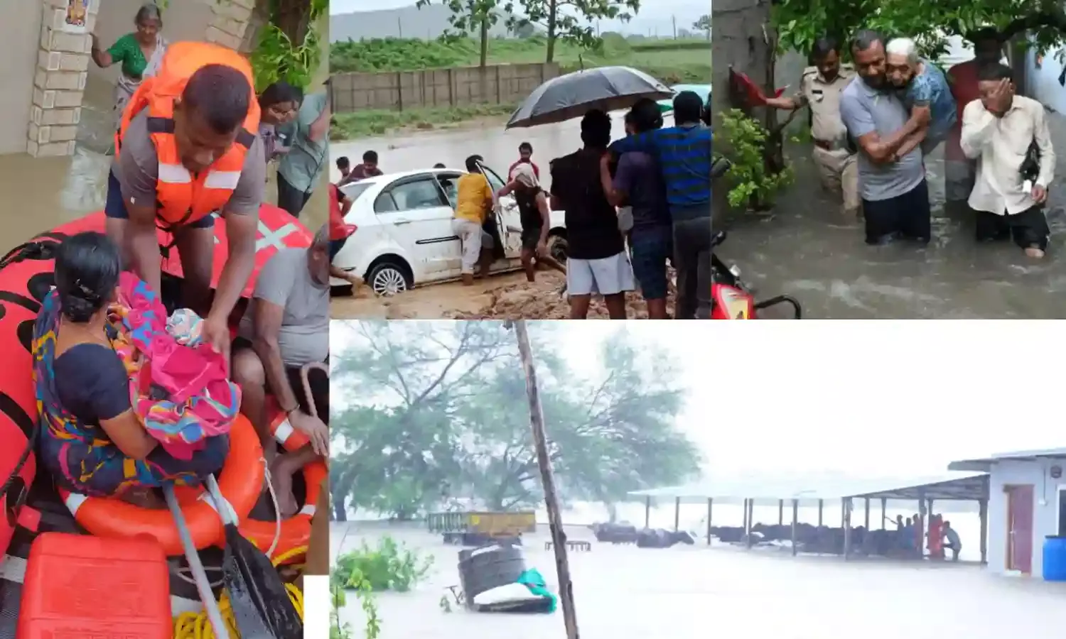 Mulugu records highest single-day rainfall, Moranchapalli marooned, rescue ops on across Telangana.