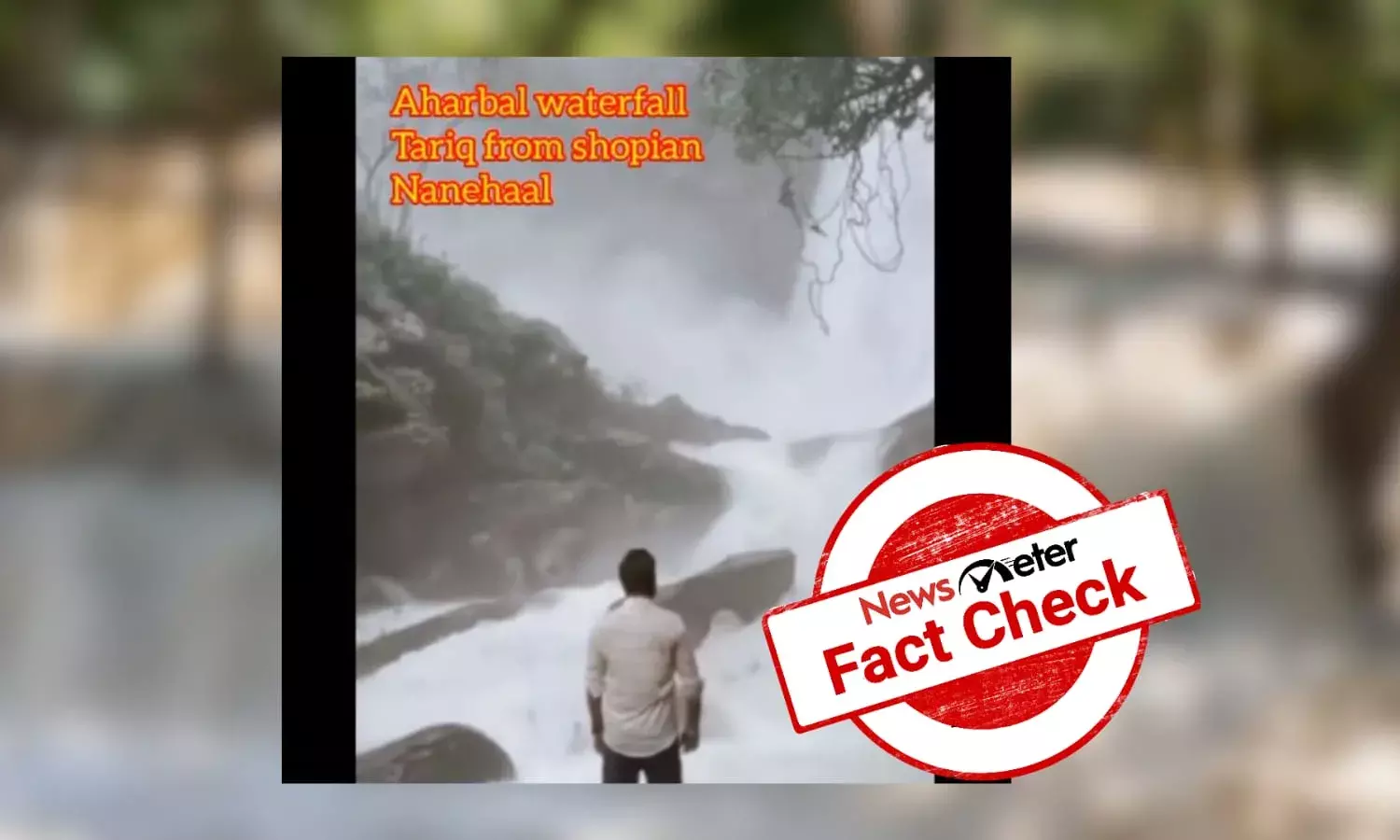 Fact Check: Viral video of man slipping into waterfalls is from Karnataka, not Kashmir