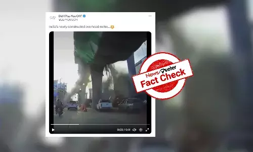 Fact Check: Video of Bangkok bridge collapse passed off as Indiaās metro pull cave in