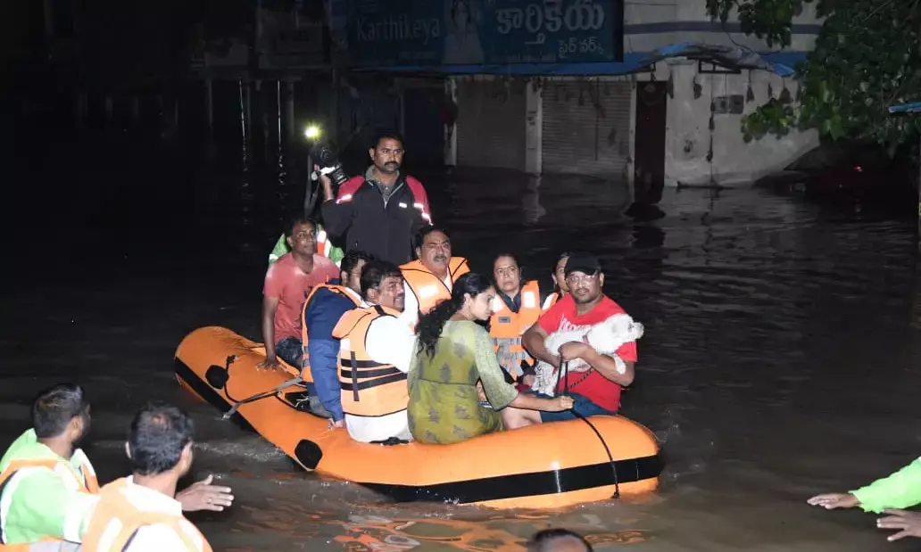 Telangana flood fury: 8 dead, 100 rescued; 19000 shifted to safer locations