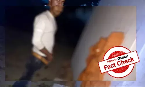 Fact Check: Viral video of a man urinating on Hanuman idol is from UP, not Hyderabad