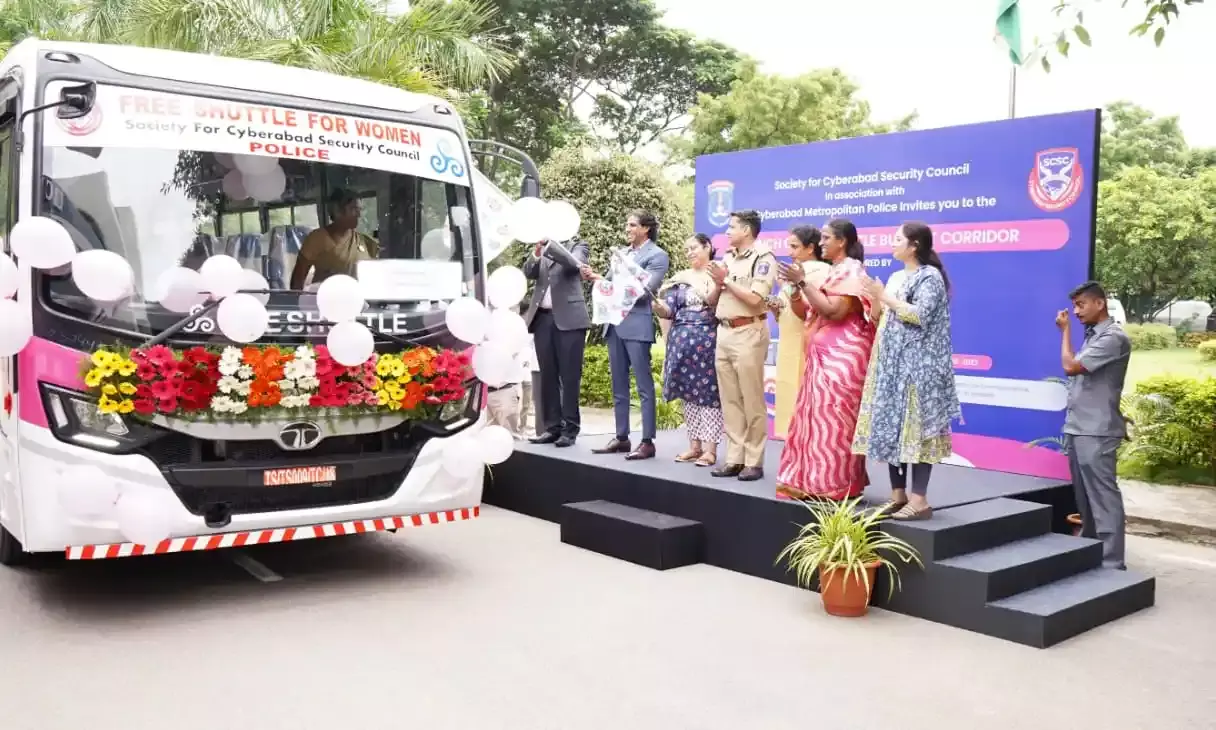 Hyderabad: 18th SHE Shuttle bus service launched for working women in Balanagar, Kukatpally