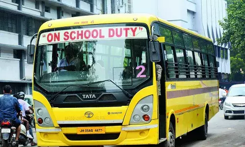 Hyderabad: Standard 3 student killed, father injured after school bus hit car; driver held