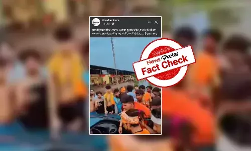 இஸ்லாமிய தம்பதியினரை தாக்கிய கன்வாரியாக்கள்: வைரல் காணொலியின் உண்மைப் பின்னணி!