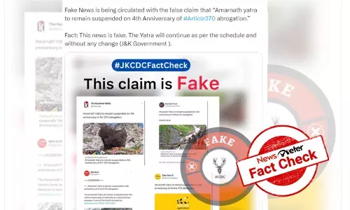 Did Amarnath Yatra continued on 4th anniversary of Article 370 in J&K? Here is the truth