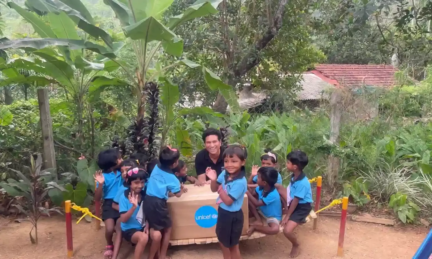 Sachin Tendulkar bats for child nutrition, quality education for children in Sri Lanka