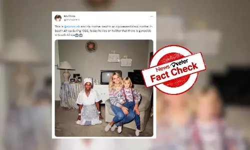 Fact Check: Viral photo does not show Elon Musk, his mother in South Africa