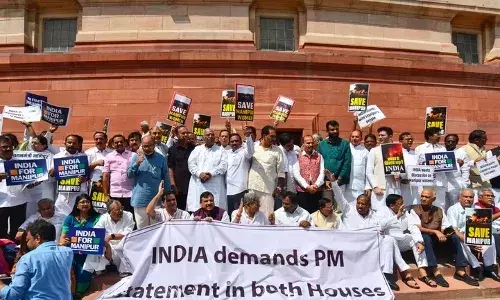 INDIA bloc moves no-confidence motion against Centre, aims to break Modiās silence on Manipur