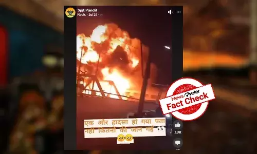 Fact Check: Viral video of the train accident is from Indonesia, not India