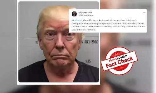 Fact Check: Viral mugshot of Donald Trump is AI generated