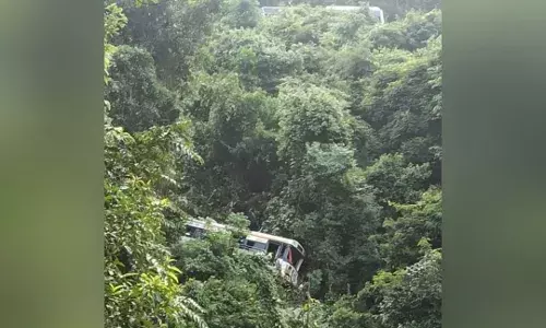 Multiple casualities feared die as APSRTC bus falls 100 feet off Paderu ghat road in Alluri district