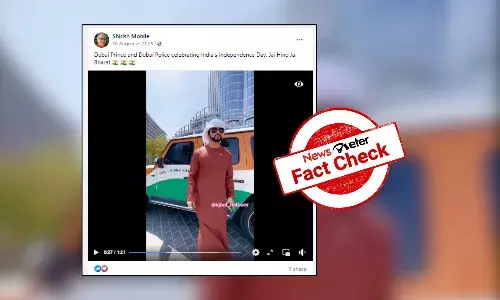 Fact Check: Man in viral video is not Dubai Prince celebrating Indiaās Independence Day