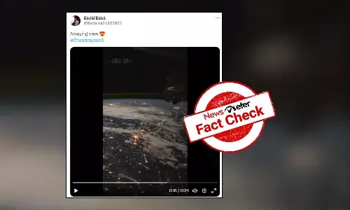 Fact Check: Viral video of Earth is not Chandrayaan-3 recording