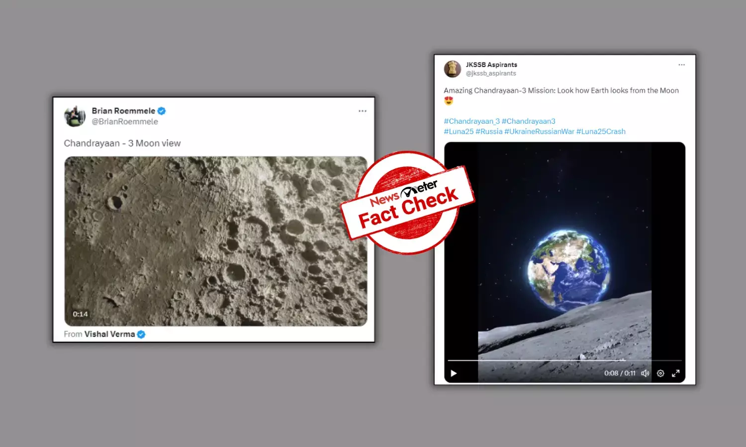 Fact Check: These videos don’t show visuals shot by Chandrayaan-3
