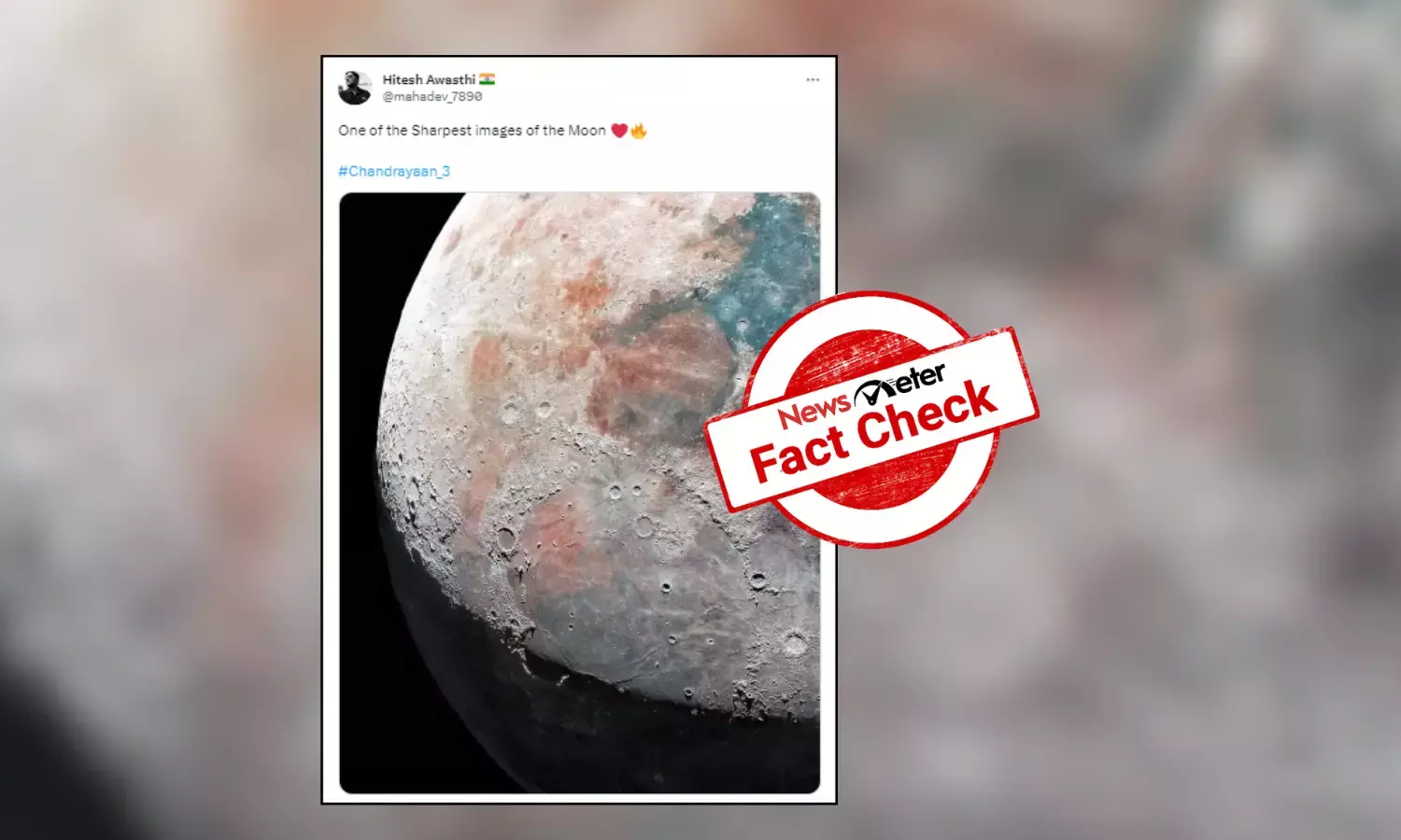 Viral ‘sharpest image’ of moon not captured by Chandrayaan-3