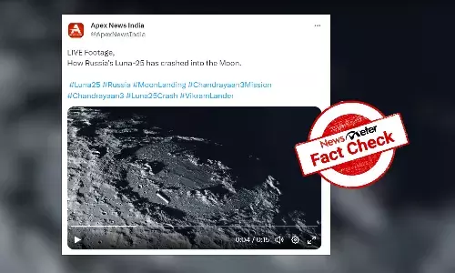 Fact Check: Old CGI video passed off as Russias Luna-25 spacecraft crashing into  Moon