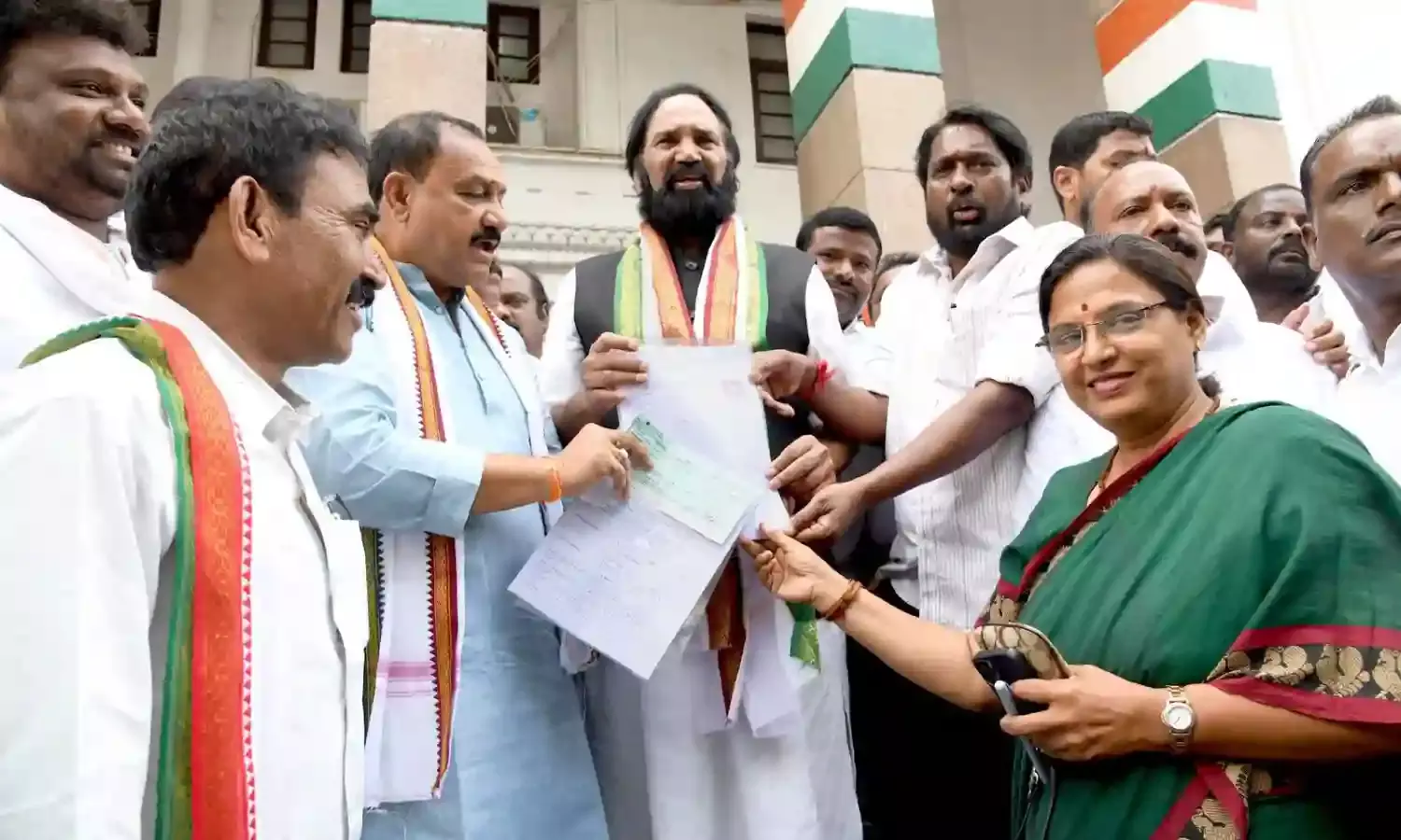Telangana Elections: Uttam Kumar files for ticket, predicts more than 70 seats win for Congress