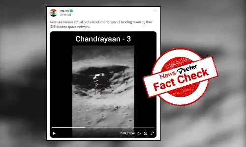 Fact Check: Old animated video shared as NASA footage of Chandrayaan-3 moon landing