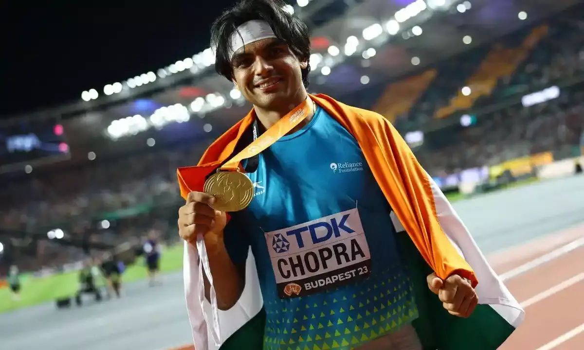 Neeraj Chopra scripts history yet again, becomes first Indian to win gold medal in World Athletics Championships