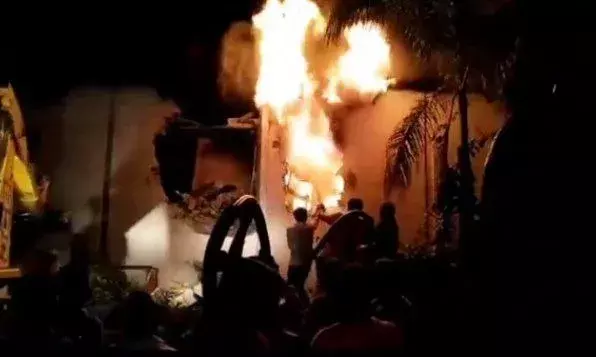 Fire leaves 14 shops gutted at shopping complex in Srisailam, no casualties