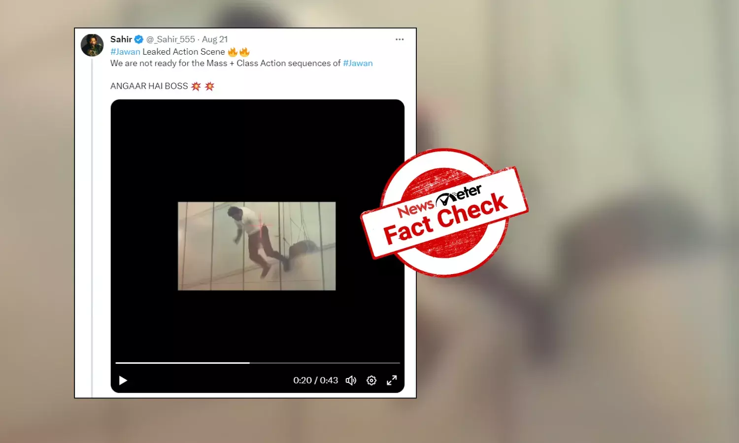 Fact Check: Old video shared as behind-the-scenes from Shah Rukh Khan’s Jawan
