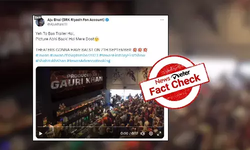 Fact Check: Doctored video peddled as fans reaction to Shah Rukh Khan’s Jawan trailer