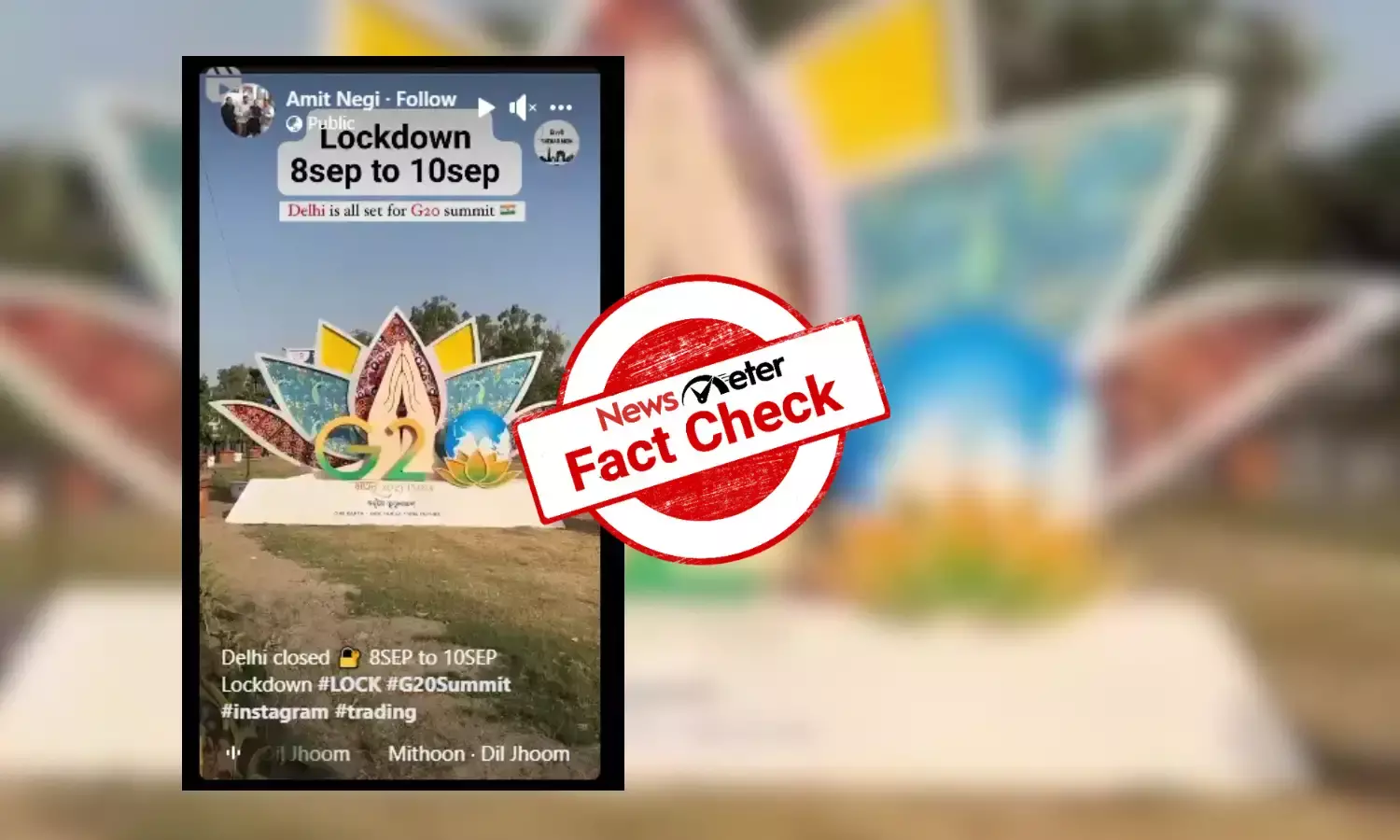 Fact Check: No lockdown in Delhi during the G20 summit