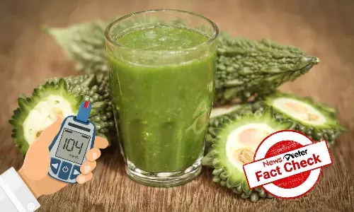 Fact Check: Drinking Bitter Guard or Karela juice wonāt cure Diabetes