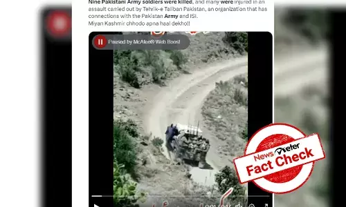 No, the viral video is not from the recent TTP attack on Pakistan Army