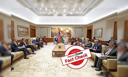 Morphed image shows Krishna painting at PM Modi and US President Biden G20 meeting